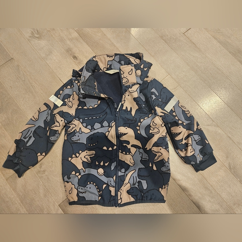 H&M Blue and Gray Kids Softshell Jacket